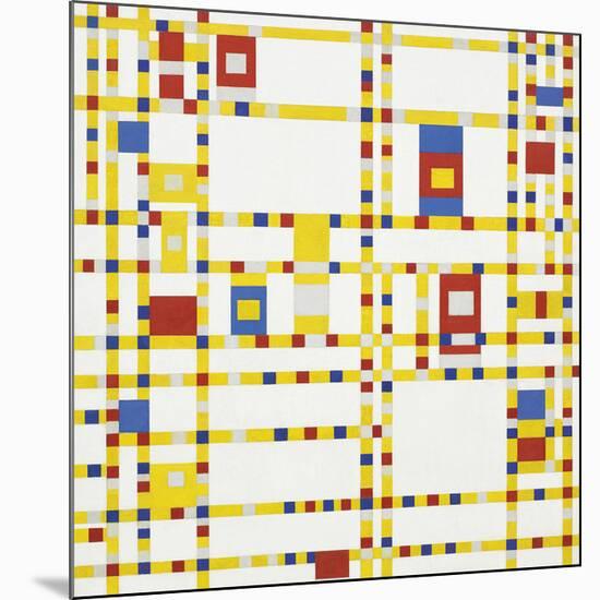 Broadway Boogie Woogie, 1942-Piet Mondrian-Mounted Premium Giclee Print