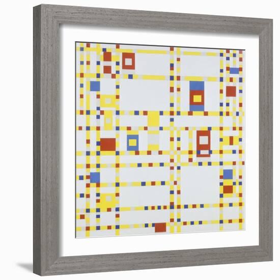 Broadway Boogie-Woogie, 1942-Piet Mondrian-Framed Giclee Print