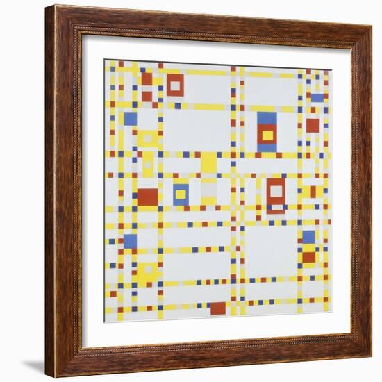 Broadway Boogie-Woogie, 1942-Piet Mondrian-Framed Giclee Print