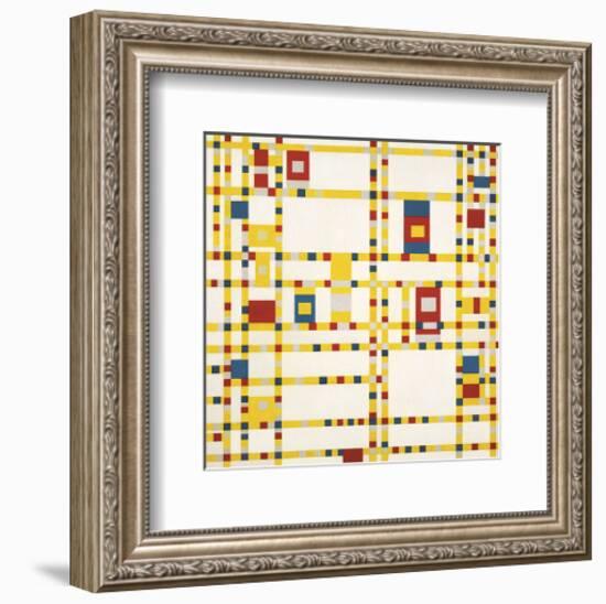 Broadway Boogie Woogie-Piet Mondrian-Framed Art Print