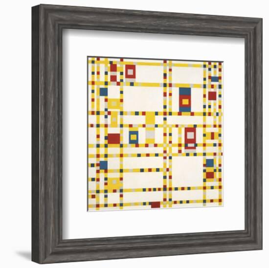 Broadway Boogie Woogie-Piet Mondrian-Framed Art Print