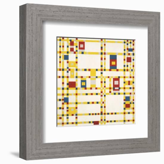 Broadway Boogie Woogie-Piet Mondrian-Framed Art Print