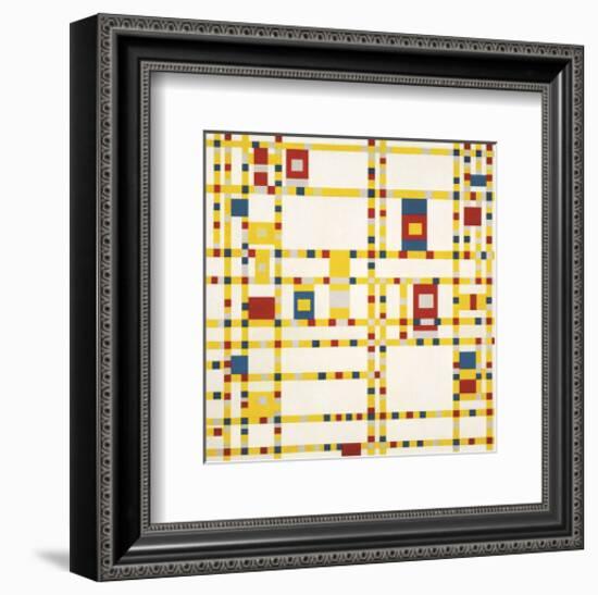 Broadway Boogie Woogie-Piet Mondrian-Framed Art Print