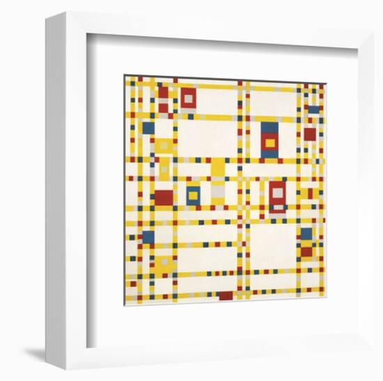 Broadway Boogie Woogie-Piet Mondrian-Framed Art Print