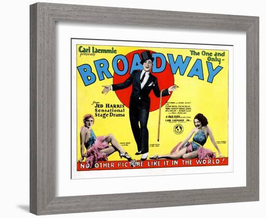 Broadway, Evelyn Brent, Glenn Tryon, Merna Kennedy, 1929-null-Framed Art Print