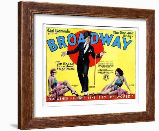 Broadway, Evelyn Brent, Glenn Tryon, Merna Kennedy, 1929-null-Framed Art Print