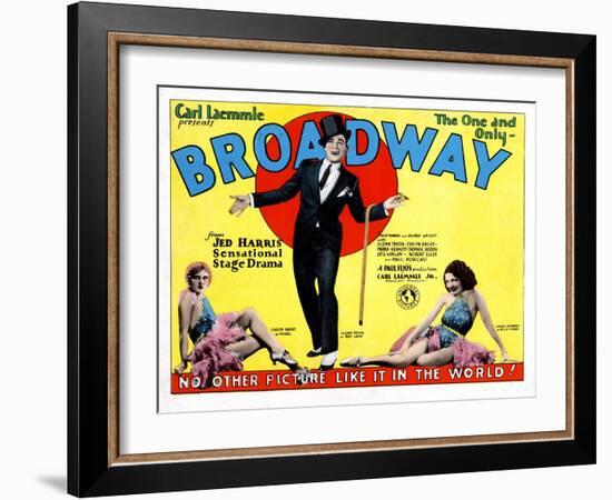 Broadway, Evelyn Brent, Glenn Tryon, Merna Kennedy, 1929-null-Framed Art Print