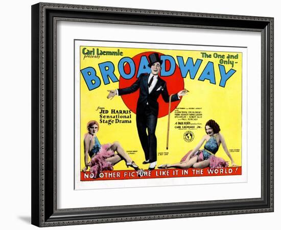 Broadway, Evelyn Brent, Glenn Tryon, Merna Kennedy, 1929-null-Framed Art Print