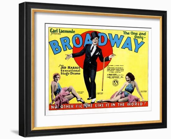 Broadway, Evelyn Brent, Glenn Tryon, Merna Kennedy, 1929-null-Framed Art Print