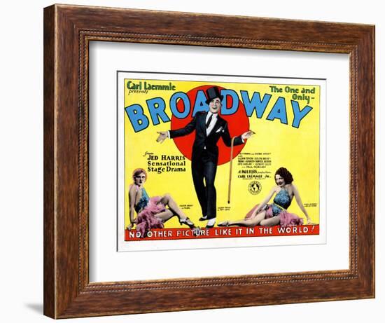 Broadway, Evelyn Brent, Glenn Tryon, Merna Kennedy, 1929-null-Framed Premium Giclee Print