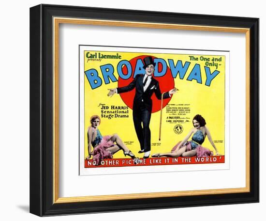 Broadway, Evelyn Brent, Glenn Tryon, Merna Kennedy, 1929-null-Framed Premium Giclee Print