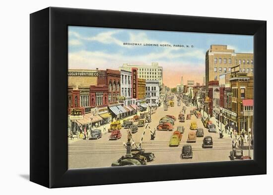 Broadway, Fargo, North Dakota-null-Framed Stretched Canvas