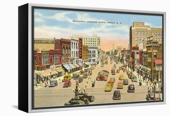 Broadway, Fargo, North Dakota-null-Framed Stretched Canvas