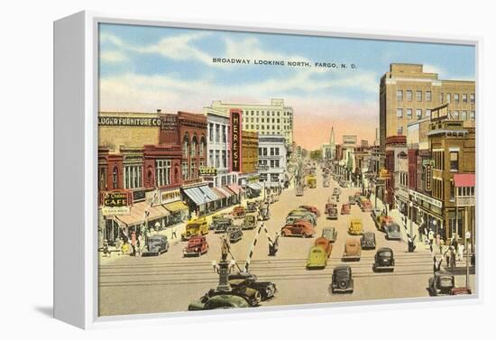 Broadway, Fargo, North Dakota-null-Framed Stretched Canvas