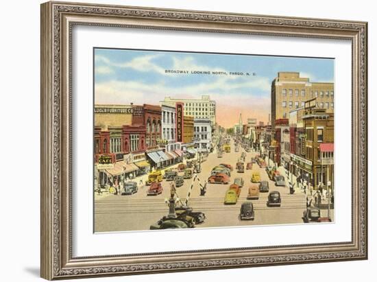 Broadway, Fargo, North Dakota-null-Framed Art Print