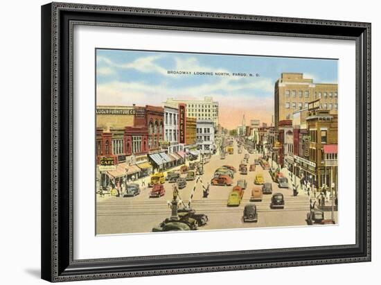 Broadway, Fargo, North Dakota-null-Framed Art Print