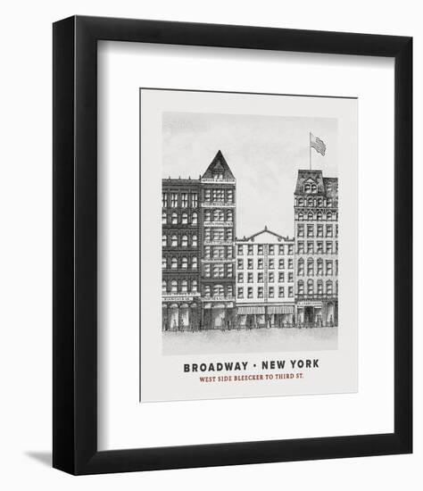 Broadway Focus - Bleecker-The Vintage Collection-Framed Art Print