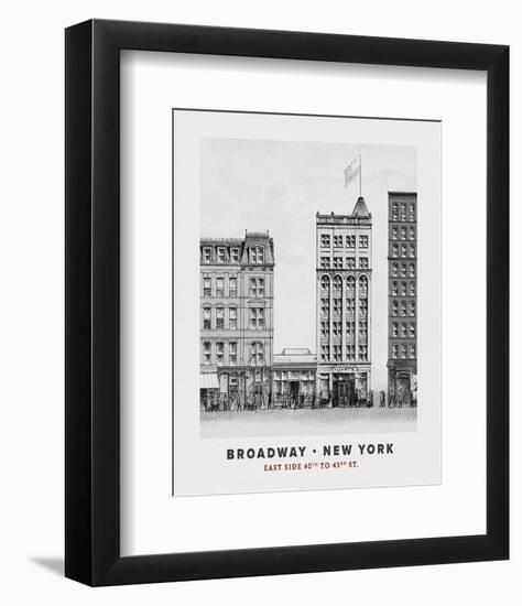 Broadway Focus - East-The Vintage Collection-Framed Art Print