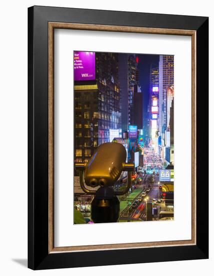 Broadway from the Supernova cafe, Manhattan, New York, USA-Jordan Banks-Framed Photographic Print