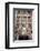 Broadway, house number 28, stucco entry with clock, Manhattan, New York, USA-Andrea Lang-Framed Photographic Print