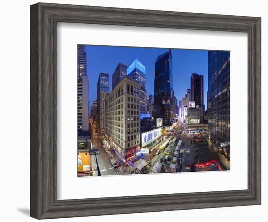 Broadway Looking Towards Times Square, Manhattan, New York City, New York, United States of America-Gavin Hellier-Framed Photographic Print