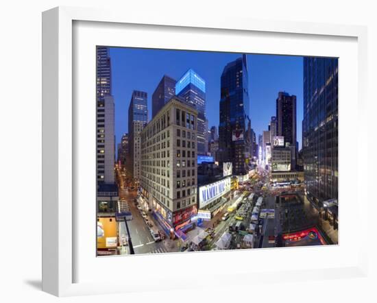Broadway Looking Towards Times Square, Manhattan, New York City, New York, United States of America-Gavin Hellier-Framed Photographic Print
