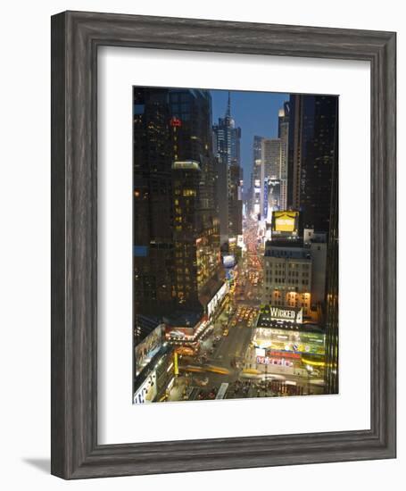 Broadway Looking Towards Times Square, Manhattan, New York City, USA-Alan Copson-Framed Photographic Print