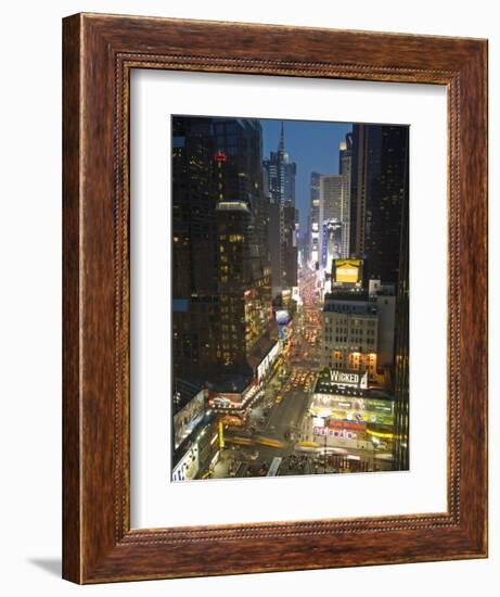 Broadway Looking Towards Times Square, Manhattan, New York City, USA-Alan Copson-Framed Photographic Print