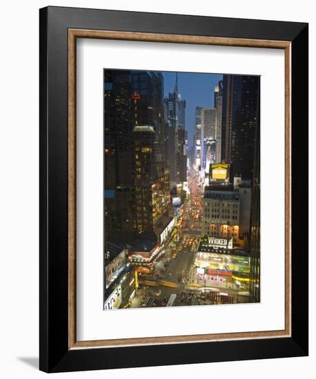 Broadway Looking Towards Times Square, Manhattan, New York City, USA-Alan Copson-Framed Photographic Print