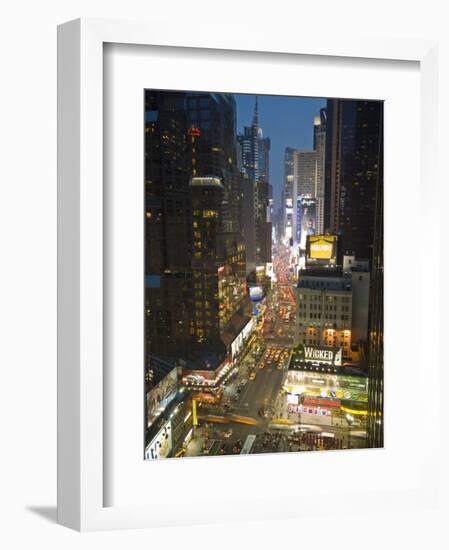 Broadway Looking Towards Times Square, Manhattan, New York City, USA-Alan Copson-Framed Photographic Print