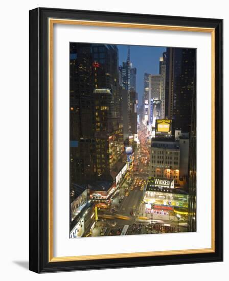 Broadway Looking Towards Times Square, Manhattan, New York City, USA-Alan Copson-Framed Photographic Print