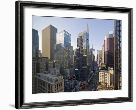 Broadway Looking Towards Times Square, Manhattan, New York City, USA-Alan Copson-Framed Photographic Print