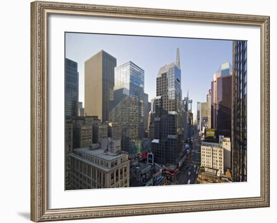 Broadway Looking Towards Times Square, Manhattan, New York City, USA-Alan Copson-Framed Photographic Print