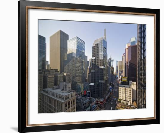 Broadway Looking Towards Times Square, Manhattan, New York City, USA-Alan Copson-Framed Photographic Print