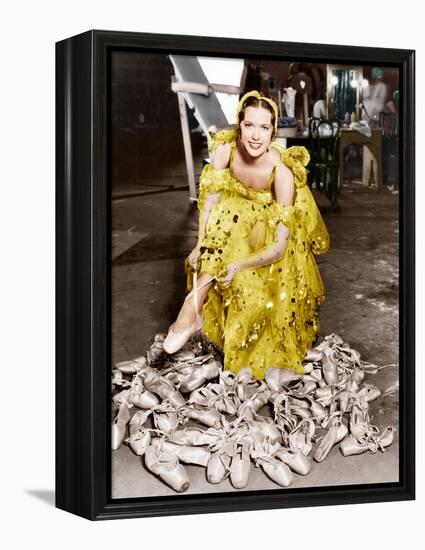 Broadway Melody of 1936, Eleanor Powell, on set, 1935-null-Framed Stretched Canvas