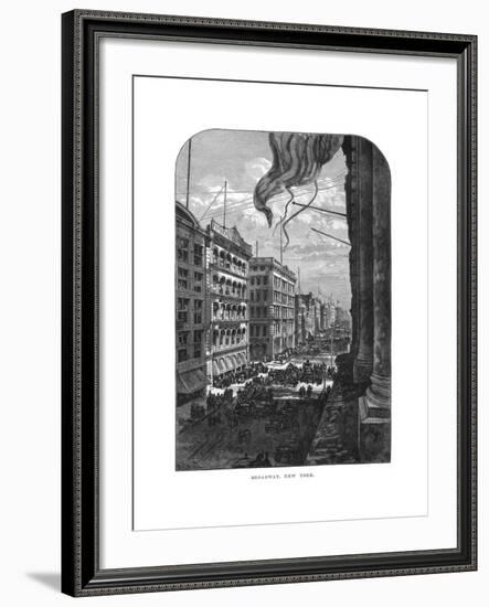 Broadway, New York, 19th Century-null-Framed Giclee Print