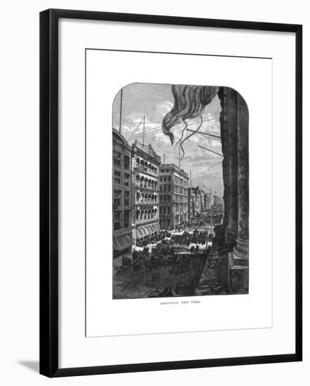Broadway, New York, 19th Century-null-Framed Giclee Print