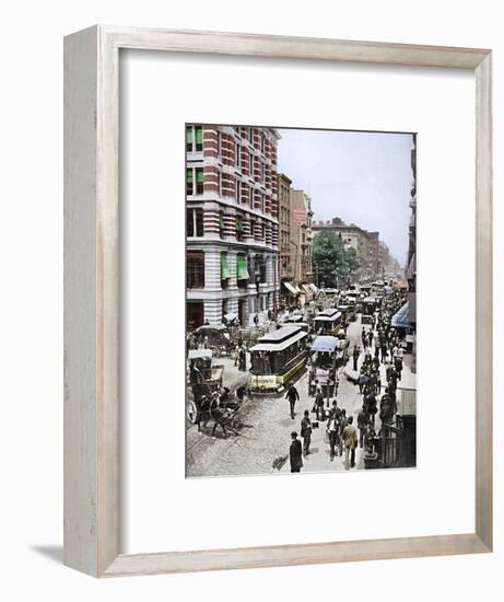 'Broadway, New York', 19th century-Unknown-Framed Photographic Print