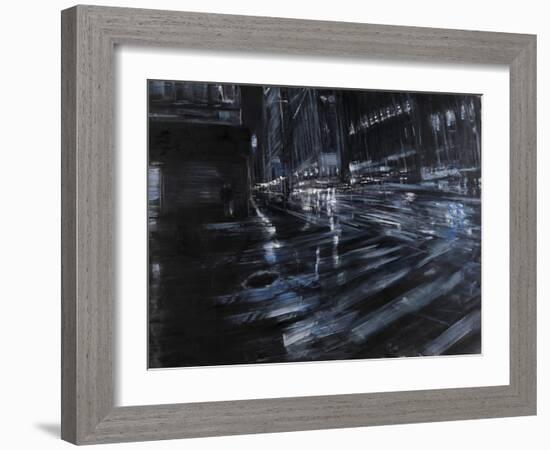 Broadway Night-Paolo Ottone-Framed Art Print