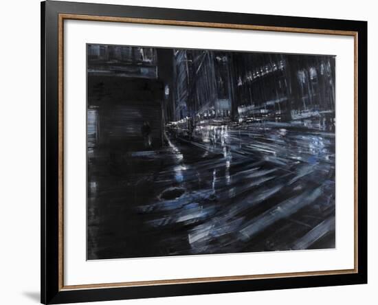 Broadway Night-Paolo Ottone-Framed Art Print