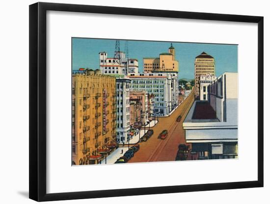 'Broadway. San Diego, California', c1941-Unknown-Framed Giclee Print