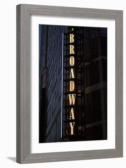 Broadway Sign-Brian Moore-Framed Photographic Print