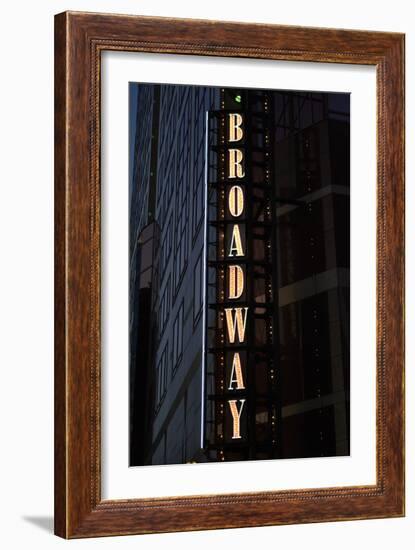 Broadway Sign-Brian Moore-Framed Photographic Print