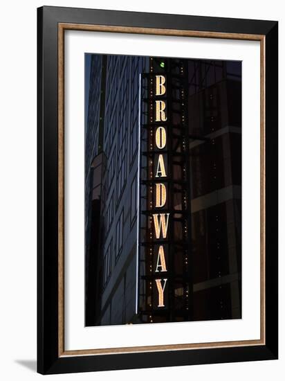 Broadway Sign-Brian Moore-Framed Photographic Print