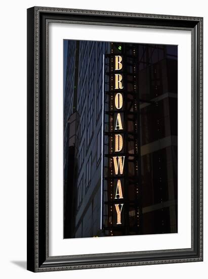 Broadway Sign-Brian Moore-Framed Photographic Print
