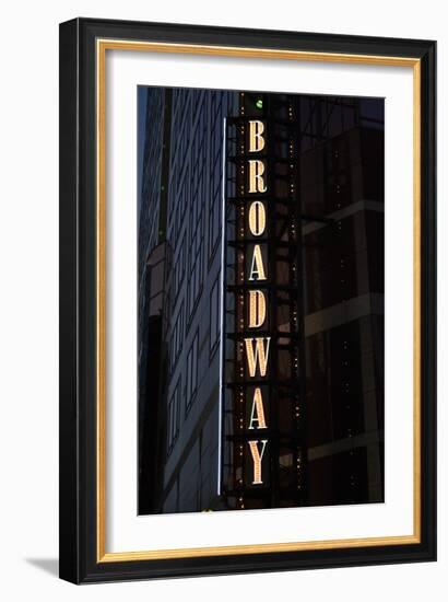 Broadway Sign-Brian Moore-Framed Photographic Print