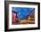 Broadway Street at Dusk in Downtown Nashville, Tennessee, USA-Chuck Haney-Framed Photographic Print