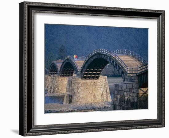 Brocade Sash Bridge (Kintaikyo Bridge), Iwakuni, Honshu, Japan-null-Framed Photographic Print