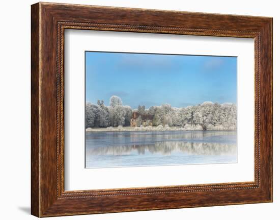 broceliande castle in winter morning-Phillipe Manguin-Framed Photographic Print