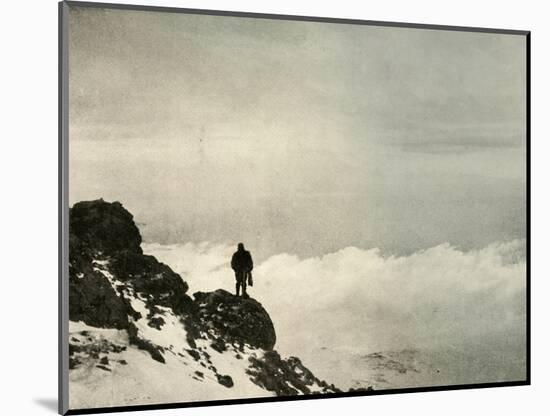 'Brocklehurst Looking Down From...Mount Erebus', 1908, (1909)-Unknown-Mounted Photographic Print